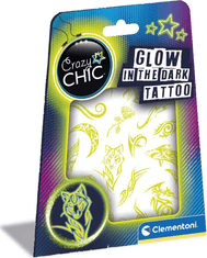 Clementoni Crazy Chic világító tetoválás a sötétben