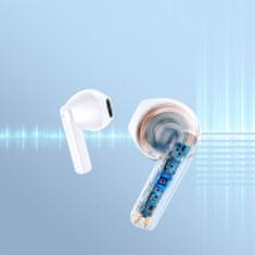 Joyroom JR-TL11 TWS bluetooth fülhallgató, ENC, fehér