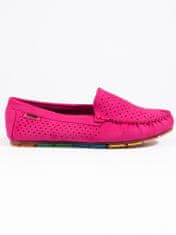 Amiatex Női mokaszin 92682 + Nőin zokni Gatta Calzino Strech, rózsaszín árnyalat, 36