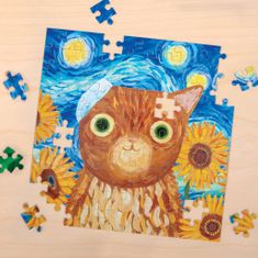 Mudpuppy Puzzle Vincent van Gogh művészet macskák egy konzervdobozban 100 darab