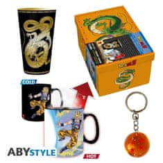 AbyStyle Dragon Ball ajándékcsomag (bögre, pohár, 3D kulcstartó)