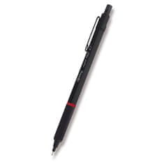 Rotring Rapid Pro Black mechanikus ceruza, különböző hegyszélességű 0,7 mm-es hegyekkel