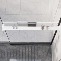 Greatstore fehér alumínium zuhanypolc walk-in zuhanyfalhoz 80 cm