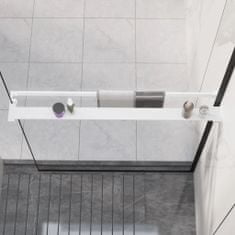 Vidaxl fehér alumínium zuhanypolc walk-in zuhanyfalhoz 90 cm 153626