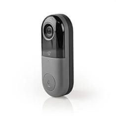 Nedis WIFICDP10GY - Wi-Fi Smart Doorbell kamerával | App vezérlés | microSD slot | HD 720p