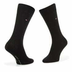 Tommy Hilfiger 2 PACK - férfi zokni 371111-200 BLACK (Méret 43-46)