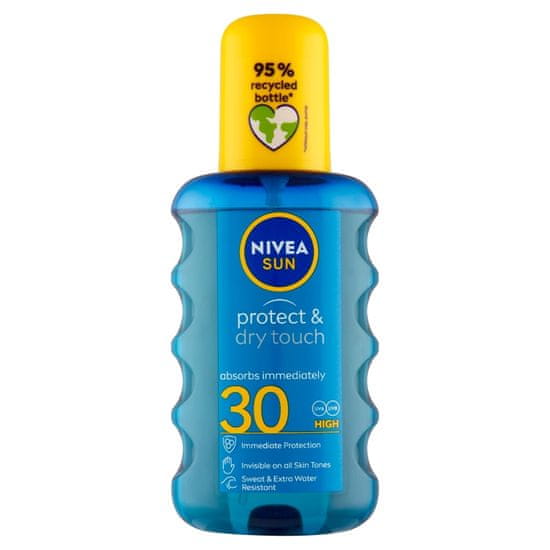 Nivea Sun Protect & Dry Touch láthatatlan barnító spray 30, 200 ml