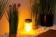 master LED Napelemes kerti lámpa LED függő dekoratív ÜVEG KORSÓ 13cm