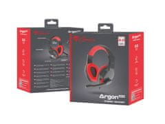 Genesis Argon 100, fekete-piros, 1x 4-pin jack jack csatlakozó, sztereó játék headset