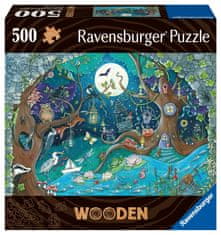 Ravensburger 175161 Fa puzzéle Varázslatos erdő, 500 db