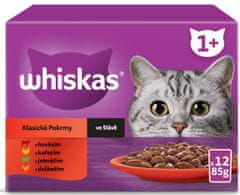 Whiskas klasszikus válogatás gyümölcslé felnőtt macskáknak, 48x 85g