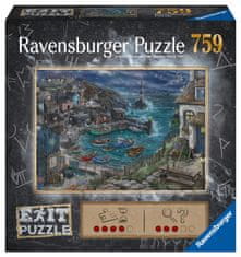 Ravensburger 173655 Exit Puzzle: Világítótorony a kikötőben 759 darab