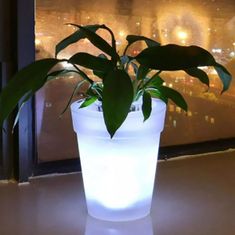 Polux Napelemes kerti lámpa LED dekoratív VIRÁGCSERÉP 4000K Semleges fehér