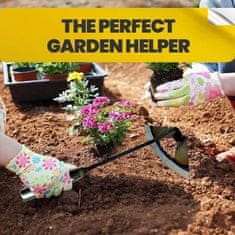 Vixson Acél kerti kapa, gyomláló kerti szerszám, gyomtalanítás, 1 darab gyomkiszedő kézi kapa | GRASSOE