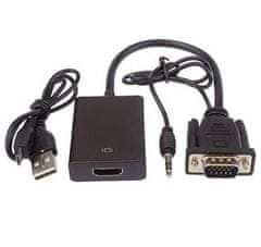 PremiumCord VGA+audio elektronikus átalakító HDMI FULL HD 1080p HDMI-re