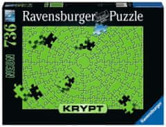 Ravensburger 173648 Krypt Puzzle: Neonzöld, 736 darab