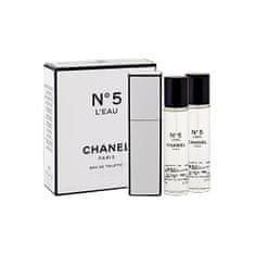 Chanel No. 5 L´Eau - EDT 20 ml (újratölthető palack) + utántöltő 2 x 20 ml
