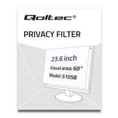Qoltec Privacy Filter RODO 23.6" | 16:9