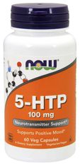 NOW Foods 5-HTP, 100 mg, 60 növényi kapszula