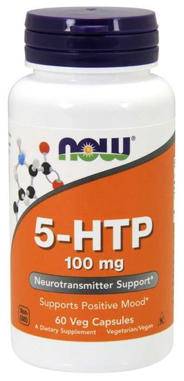 NOW Foods 5-HTP, 100 mg, 60 növényi kapszula