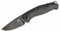 Fox Knives FX-528 B TUR CARBON zsebkés 7,6 cm, fekete, szénszálas