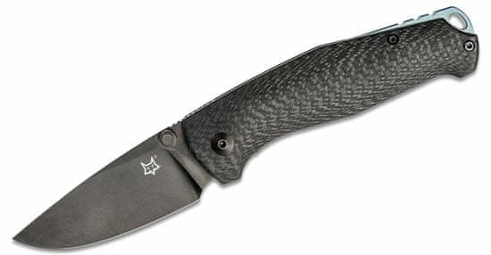 Fox Knives FX-528 B TUR CARBON zsebkés 7,6 cm, fekete, szénszálas