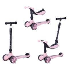 MY HOOD Kick'n'Ride multifunkcionális gyermekkerékpár - rózsaszín
