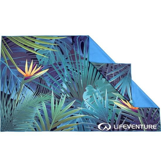 Lifeventure Nyomtatott SoftFibre Trek törülköző; trópusi