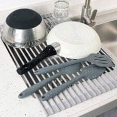 Tutumi Feltekerhető szárító csöpögtető mosogatóhoz 322108 Grey