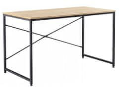 KONDELA Mellora 90 íróasztal - tölgy / fekete