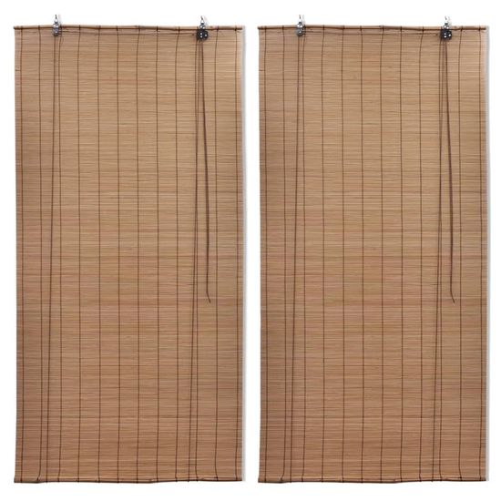 Greatstore 2 db barna bambusz redőny 100 x 160 cm