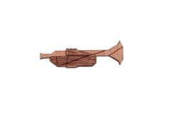 BeWooden fából készült bross Trumpet Brooch univerzális