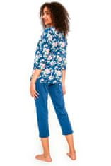 Cornette Női pizsama 481/ 289 Karen + Nőin zokni Gatta Calzino Strech, jeans, XL