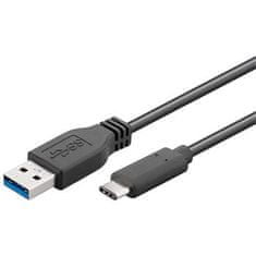 PremiumCord kábel USB 3.2 csatlakozó C/csatlakozó - USB 3.0 A/csatlakozó, fekete, 15cm