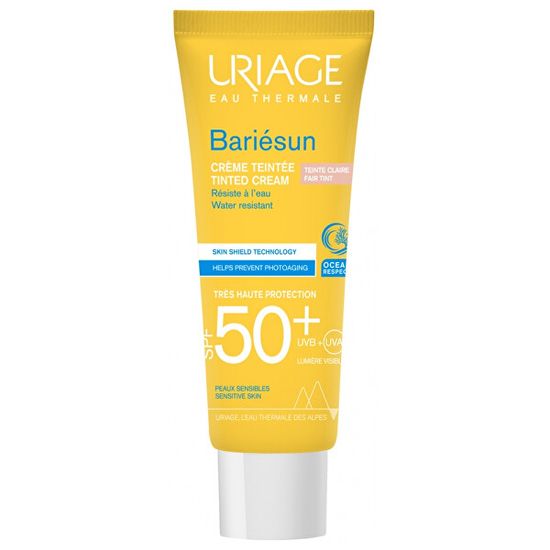 Uriage Fényvédő krém arcra SPF 50+ Bariesun Fair Tint (Tinted Cream) 50 ml