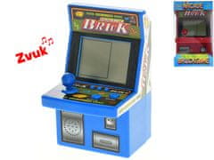 Brickgame játékkonzol 9x8,5x15 cm elemes, hanggal 26 játék - vegyes színek (kék, piros)