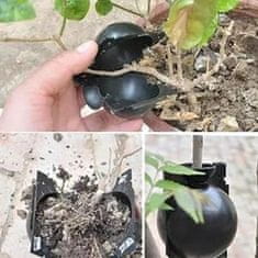 Gyökereztető doboz, gömb alakú műanyag cserép növény szaporításra, gyökeresztetésre, otthoni kertészkedéshez, 5 darabos készlet | ROOTY