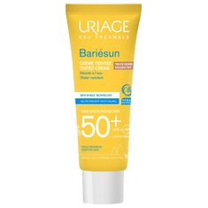 Uriage Fényvédő krém arcra SPF 50+ Bariesun Golden Tint (Tinted Cream) 50 ml