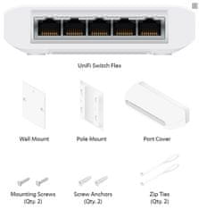 Ubiquiti Networks USW-FLEX UniFi Flex Switch, 5x GLan, PoE-In, 4x PoE-Out