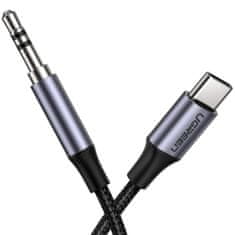 Ugreen AV143 audio kábel USB-C / 3.5mm mini jack 1m, szürke