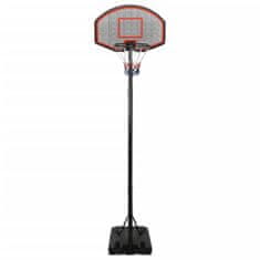 Greatstore fekete polietilén kosárlabda állvány 282-352 cm