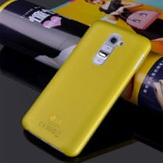 TKG Telefontok LG G2 - ultravékony műanyag tok citromsárga