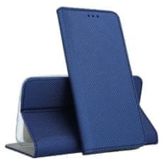TKG Telefontok Huawei Y7 2019 / Y7 PRIME 2019 - kék mágneses szilikon keretes könyvtok