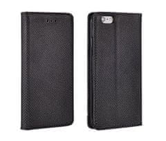 TKG Telefontok Huawei Y6 II - fekete mágneses szilikon keretes könyvtok