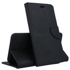 TKG Telefontok Samsung Galaxy A03S - FANCY fekete szilikon keretes könyvtok