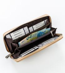 David Jones Nagy női pénztárca tolltartó formájú sima ökobőrből