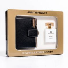 Peterson Ajándék szett: női bőr pénztárca csattal és Velvet eau de parfum -