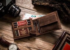 Peterson Ajándék szett: férfi bőr pénztárca és kulcs- és kártyatok
