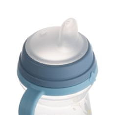 Canpol babies Pohár szilikon szívófejjel FirstCup BONJOUR PARIS, 250ml, kék