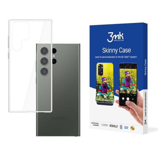 3MK 3mk Skinny védőtok Samsung Galaxy S23 Ultra telefonra KP25516 átlátszó
